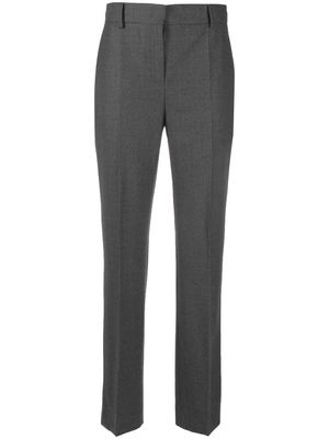Alberta Ferretti high-waisted straight-leg trousers - Grey