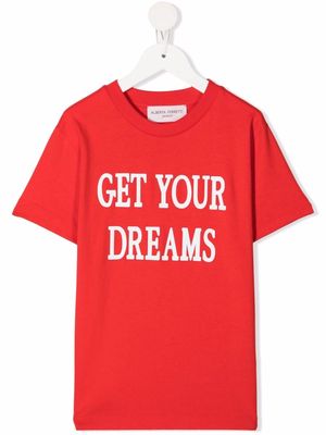 Alberta Ferretti Kids Get Your Dreams T-shirt - Red