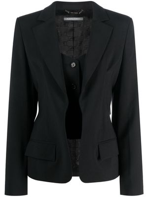 Alberta Ferretti layered single-breasted blazer - Black