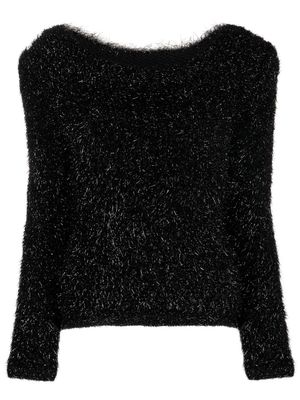 Alberta Ferretti long-sleeve knitted jumper - Black