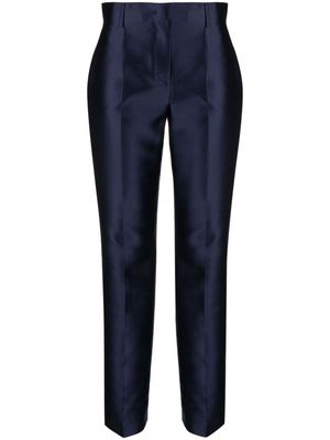 Alberta Ferretti Mikado mid-rise tailored trousers - Blue