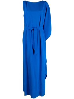 Alberta Ferretti one-shoulder draped maxi dress - Blue