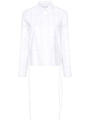 Alberta Ferretti pleat-detail shirt - White