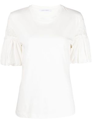 Alberta Ferretti puff-sleeve T-shirt - White