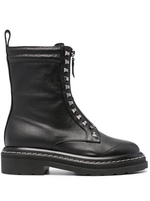 Alberta Ferretti Rockstar Soul studded leather boots - Black