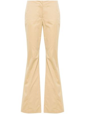 Alberta Ferretti seam-detail wide-leg trousers - Neutrals