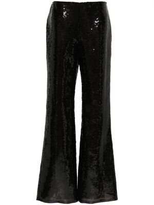 Alberta Ferretti sequin-embellished trousers - Black