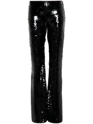 Alberta Ferretti sequin flared trousers - Black