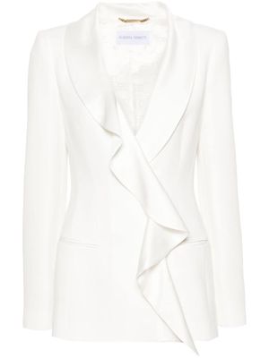 Alberta Ferretti shawl-lapels double-breasted blazer - White