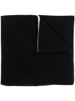 Alberta Ferretti slogan-print scarf - Black