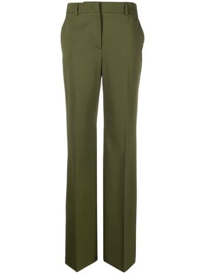 Alberta Ferretti straight-leg tailored trousers - Green