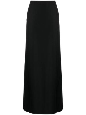 Alberta Ferretti virgin-wool A-line skirt - Black