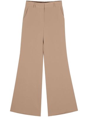 Alberto Biani crepe wide trousers - Neutrals