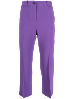 Alberto Biani cropped tailored trousers - Purple