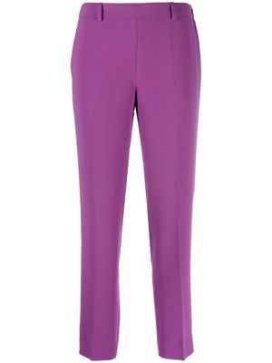 Alberto Biani cropped tapered trousers - Purple