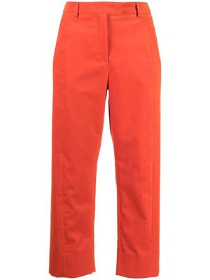 Alberto Biani four-pocket cotton cropped trousers - Orange