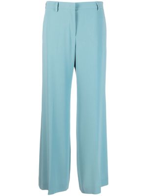 Alberto Biani high-waist wide-leg tailored trousers - Blue