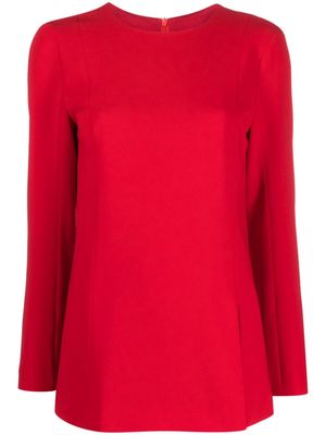 Alberto Biani long-sleeve blouse - Red