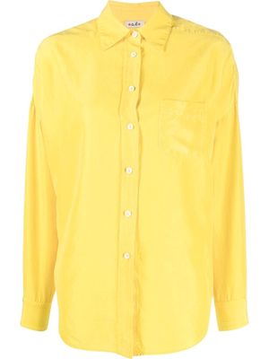 Alberto Biani silk long-sleeve shirt - Yellow