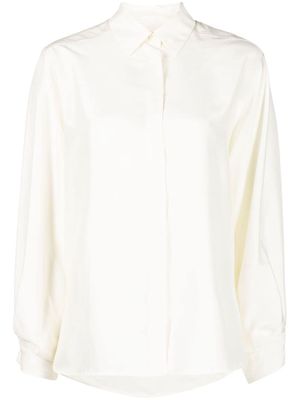 Alberto Biani silk satin shirt - White