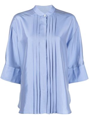 Alberto Biani silk three-quarter sleeve shirt - Blue