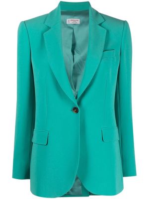 Alberto Biani single-breasted button blazer - Green
