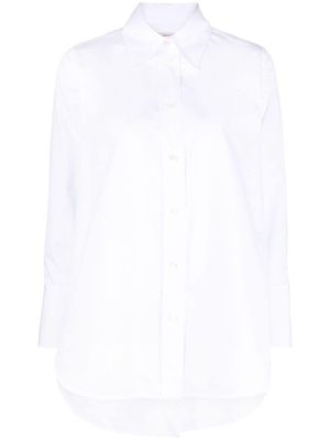 Alberto Biani spread-collar cotton shirt - White