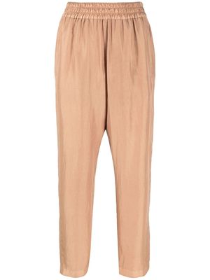 Alberto Biani straight-cut leg trousers - Brown