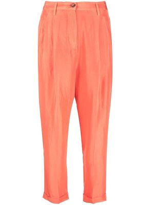 Alberto Biani straight-leg cut trousers - Orange