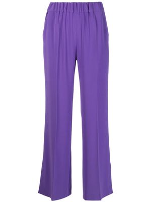 Alberto Biani tailored side-slit trousers - Purple
