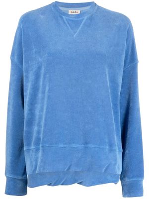 Alberto Biani terry-effect long-sleeve sweatshirt - Blue