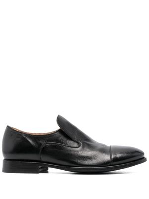 Alberto Fasciani asymmetric leather loafers - Black