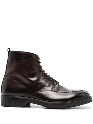 Alberto Fasciani Caleb leather ankle boots - Brown