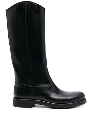 Alberto Fasciani polished knee-length boots - Black