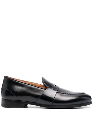 Alberto Fasciani polished slip-on loafers - Black