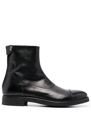 Alberto Fasciani zip-up leather ankle boots - Black