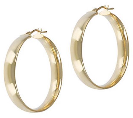 Alberto Milani 1-1/4" Polished Hoop Earrings, 1 4K Gold