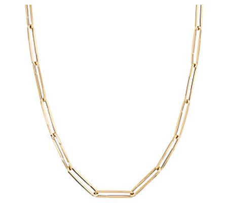 Alberto Milani 14K Gold Paperclip Link 36" Neck lace, 14.5g