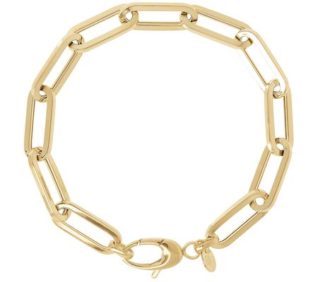 Alberto Milani Paperclip Link Bracelet, 14K Gol d, 5.5g