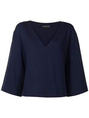 Alcaçuz three-quarter sleeved blouse - Blue
