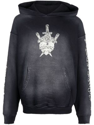 Alchemist logo-print cotton hoodie - Grey