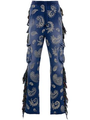Alchemist paisley-print straight-leg jeans - Blue