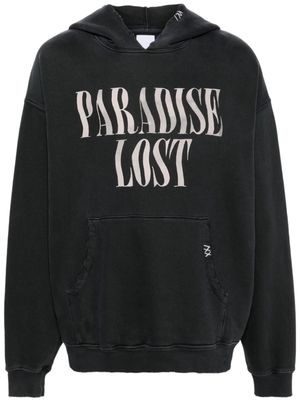Alchemist slogan-print hoodie - Black