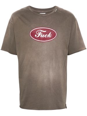 Alchemist slogan-print T-shirt - Grey