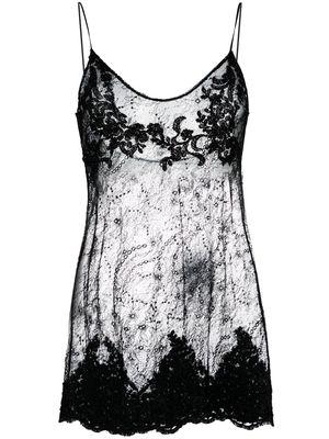 Alchemy beaded lace minidress - Black