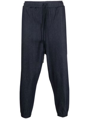 Alchemy cropped tapered-leg trousers - Blue