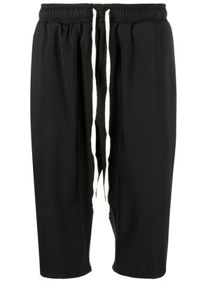 Alchemy elastic-waist bermuda shorts - Black