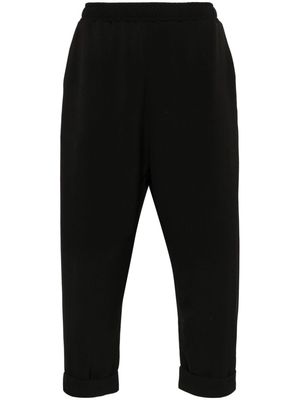 Alchemy elasticated-waist cropped trousers - Black