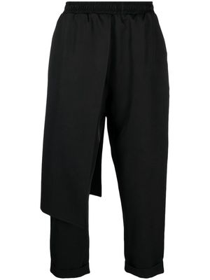 Alchemy layered cropped trousers - Black