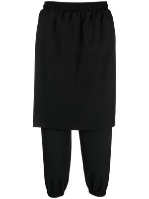Alchemy layered tapered trousers - Black